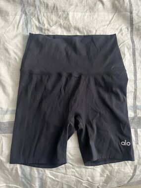 ALO Yoga Black High-Waist Bike Shorts